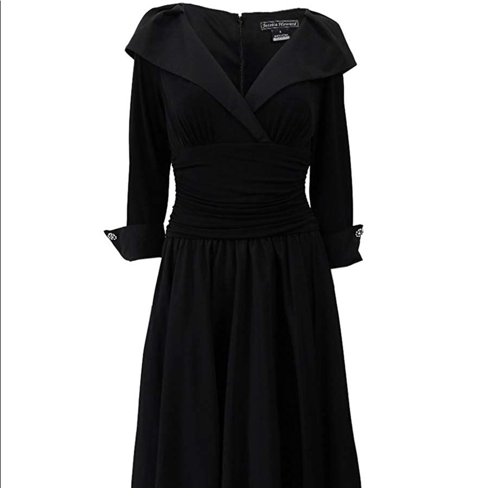 Portrait Collar Cocktail Dress